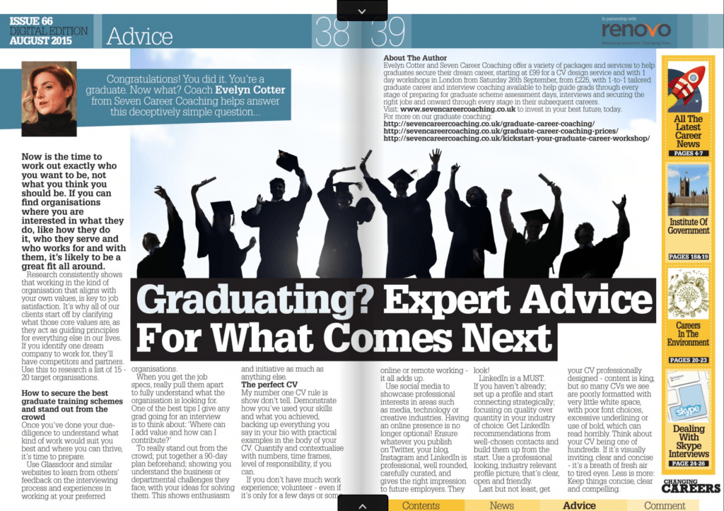 graduate career coach media