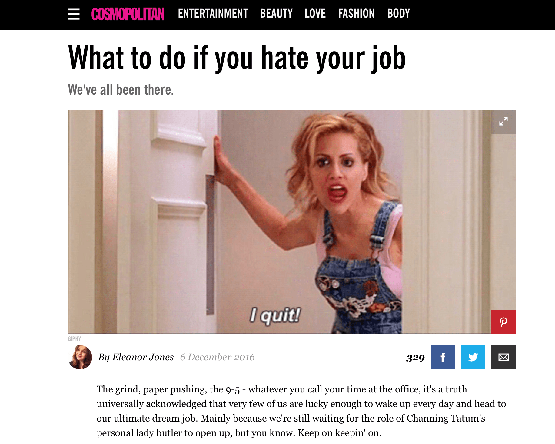 image for Cosmopolitan Magazine Career Coach